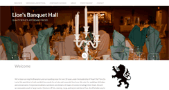 Desktop Screenshot of lionsbanquethall.com